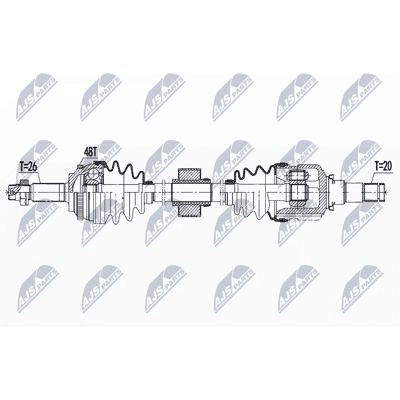 Toyota NPW-TY-139 Antriebswelle - Vorderachse Rechts Toyota NPW-TY-139 Antriebswelle - Vorderachse Rechts