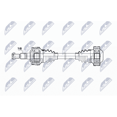 NTY NPW-PS-002 Antriebswelle für Porsche Boxster - Schaltgetriebe, 655mm NTY NPW-PS-002 Antriebswelle für Porsche Boxster - Schaltgetriebe, 655mm