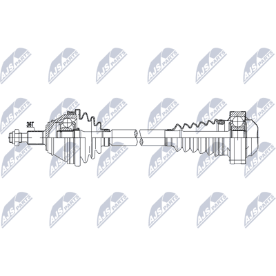 NTY NPW-VW-216 - Antriebswelle NTY NPW-VW-216 - Antriebswelle