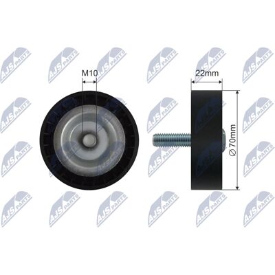 Mercedes-Benz Vito 17mm 70mm Keilrippenriemen Spannrolle - Umlenk-/Führungsrolle Mercedes-Benz Vito 17mm 70mm Keilrippenriemen Spannrolle - Umlenk-/Führungsrolle