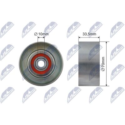 Toyota Lexus Lotus: Rnkty043 Keilrippenriemen Spannrolle Toyota Lexus Lotus: Rnkty043 Keilrippenriemen Spannrolle