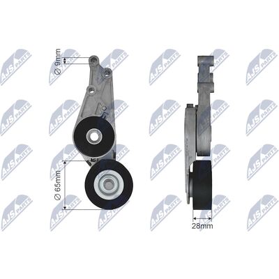 NTY Spannrolle Keilrippenriemen - Passend für Audi A4, A6, Seat Exeo NTY Spannrolle Keilrippenriemen - Passend für Audi A4, A6, Seat Exeo