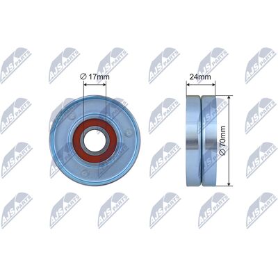 NTY RNK-AU-068 Metallischer Keilrippenriemen Spannrolle - Audi A4/A6/A8 NTY RNK-AU-068 Metallischer Keilrippenriemen Spannrolle - Audi A4/A6/A8