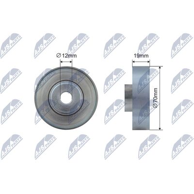 NTY Spannrolle Keilrippenriemen - 19x12x70 NTY Spannrolle Keilrippenriemen - 19x12x70