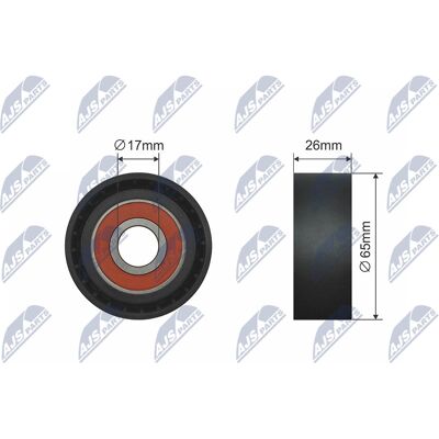 Opel: 1854164, 55565572, 55568403 - Umlenk- und Führungsrolle Opel: 1854164, 55565572, 55568403 - Umlenk- und Führungsrolle