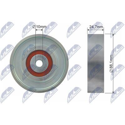 Toyota Yaris Umlenkrolle - 88mm Durchmesser, 24,7mm Breite, OE 88441-0D010 Toyota Yaris Umlenkrolle - 88mm Durchmesser, 24,7mm Breite, OE 88441-0D010