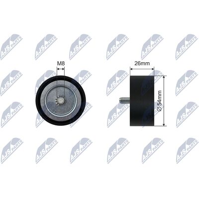 NTY Spannrolle, Keilrippenriemen - RNK-ME-063 NTY Spannrolle, Keilrippenriemen - RNK-ME-063
