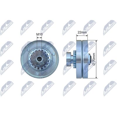 NTY RNK-CH-039 Spannrolle für Chevrolet Aveo Spark Kalos NTY RNK-CH-039 Spannrolle für Chevrolet Aveo Spark Kalos