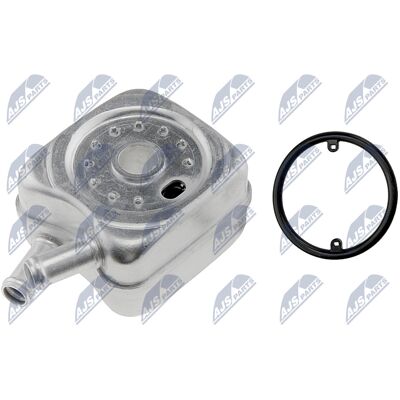 NTY Aluminium-Ölkühler für Audi A3 A4 A6 Tt Passat Golf Seat Skoda - Wassergekühlt NTY Aluminium-Ölkühler für Audi A3 A4 A6 Tt Passat Golf Seat Skoda - Wassergekühlt