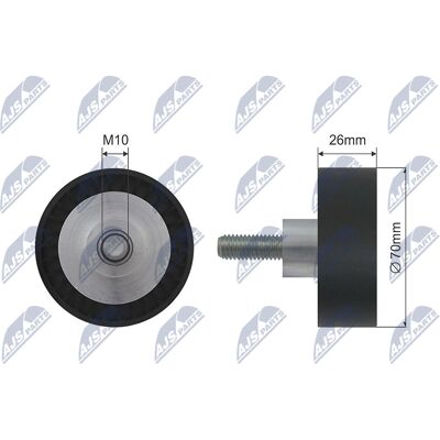 NTY BMW 3 Z3 Keilrippenriemen Spannrolle - Umlenk-/führungsrolle NTY BMW 3 Z3 Keilrippenriemen Spannrolle - Umlenk-/führungsrolle