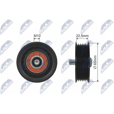 Nty Umlenkrolle - 22,5mm, 65mm Durchmesser, Kunststoff - Führungsrolle Nty Umlenkrolle - 22,5mm, 65mm Durchmesser, Kunststoff - Führungsrolle