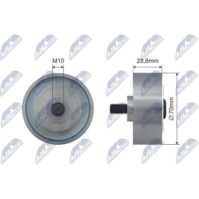 Toyota RRK-TY-004 Umlenk-/Führungsrolle - Für Toyota Dyna, Hiace geeignet Toyota RRK-TY-004 Umlenk-/Führungsrolle - Für Toyota Dyna, Hiace geeignet