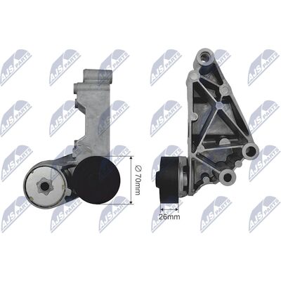 NTY RNK-FR-033 Automatische Spannrolle für Ford & Saab - Motorriemenspanner NTY RNK-FR-033 Automatische Spannrolle für Ford & Saab - Motorriemenspanner