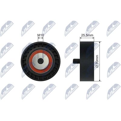 NTY RNK-BM-047 Spannrolle für Keilrippenriemen NTY RNK-BM-047 Spannrolle für Keilrippenriemen
