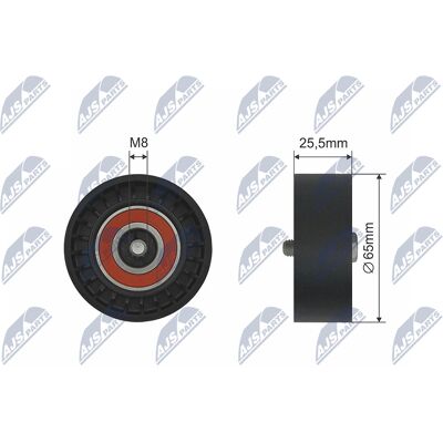 NTY RNK-PL-033 Spannrolle, Keilrippenriemen - Spannrolle, Keilrippenriemen NTY RNK-PL-033 Spannrolle, Keilrippenriemen - Spannrolle, Keilrippenriemen