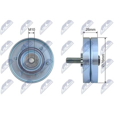 NTY Modell RNKPL045 - Umlenkrolle für Honda Civic, Opel Astra NTY Modell RNKPL045 - Umlenkrolle für Honda Civic, Opel Astra