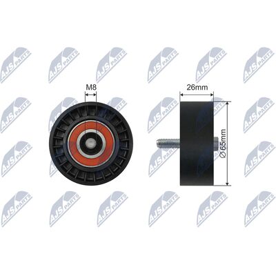 NTY RNK-047 Spannrolle für Mercedes-Benz C-Klasse - Umlenkrollen und Spannrollen NTY RNK-047 Spannrolle für Mercedes-Benz C-Klasse - Umlenkrollen und Spannrollen