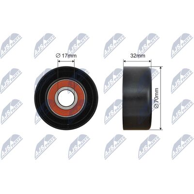 NTY Toyota Avensis Umlenkrolle - Umlenk-/Führungsrolle für Keilrippenriemen NTY Toyota Avensis Umlenkrolle - Umlenk-/Führungsrolle für Keilrippenriemen