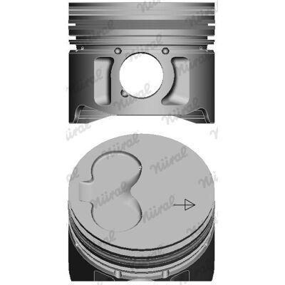 NÜRAL 87-990105-40 Kolben - 79,75 mm - Für VW, Seat, Audi, Skoda NÜRAL 87-990105-40 Kolben - 79,75 mm - Für VW, Seat, Audi, Skoda