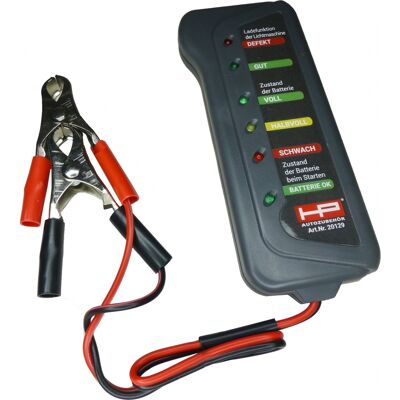 HP Autozubehör Autobatterietester - 12 V Batterie & Lichtmaschine Kontrolle HP Autozubehör Autobatterietester - 12 V Batterie & Lichtmaschine Kontrolle