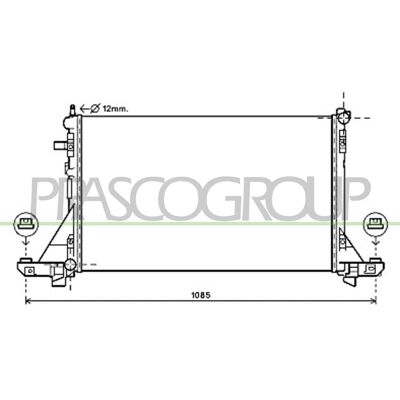 PRASCO DS962R003 Aluminium Kühler - Motor Kühlung PRASCO DS962R003 Aluminium Kühler - Motor Kühlung