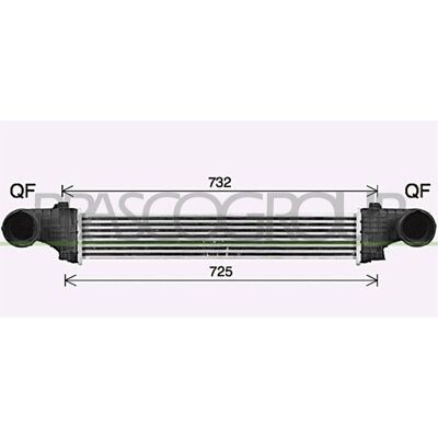 PRASCO ME039N003 Intercooler - Schnellanschlüsse PRASCO ME039N003 Intercooler - Schnellanschlüsse