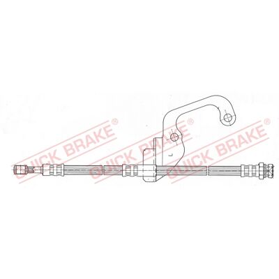 QUICK BRAKE M10x1 Flexibler Bremsenschlauch - Bremsleitung QUICK BRAKE M10x1 Flexibler Bremsenschlauch - Bremsleitung