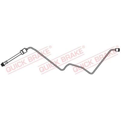 Quick Brake Bremsschlauch - 830mm M10x1 - Flexibel, mit Rohrleitung - Bremsschlauch Quick Brake Bremsschlauch - 830mm M10x1 - Flexibel, mit Rohrleitung - Bremsschlauch