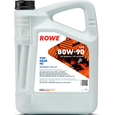 ROWE 25000-0050-99 Getriebeöl - Hydro-Cracked 80W-90 - Hightec Topgear ROWE 25000-0050-99 Getriebeöl - Hydro-Cracked 80W-90 - Hightec Topgear