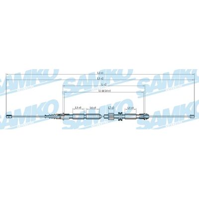 Ford Mondeo C0263B Hinteres Handbremsseil - Parkbremse Ford Mondeo C0263B Hinteres Handbremsseil - Parkbremse