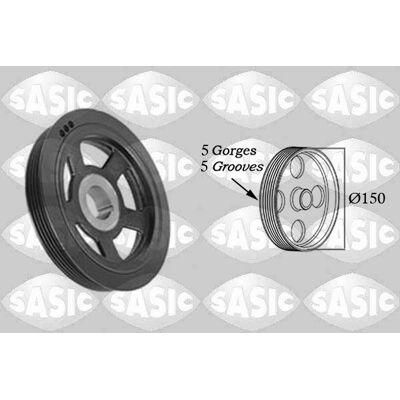 Sasic Hyundai Kia Riemenscheibe - 150mm, 5 Rippen Sasic Hyundai Kia Riemenscheibe - 150mm, 5 Rippen