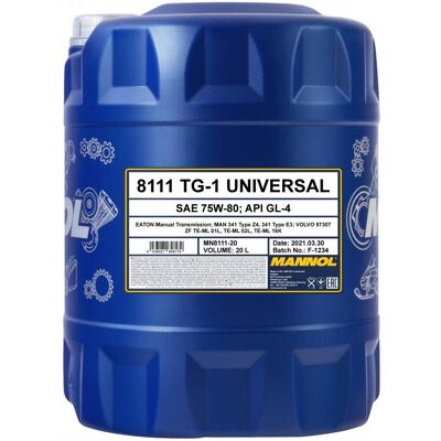 MANNOL MN8111-20 Universal Getriebeöl 75W-80 für Renault, Volvo, DAF, Iveco, MAN MANNOL MN8111-20 Universal Getriebeöl 75W-80 für Renault, Volvo, DAF, Iveco, MAN