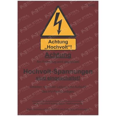 Swstahl Warnschild 07336l Swstahl Warnschild 07336l