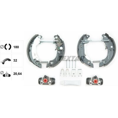 Textar Bremsbackensatz für Fiat Punto & Lancia Ypsilon - Bremsbacken Textar Bremsbackensatz für Fiat Punto & Lancia Ypsilon - Bremsbacken