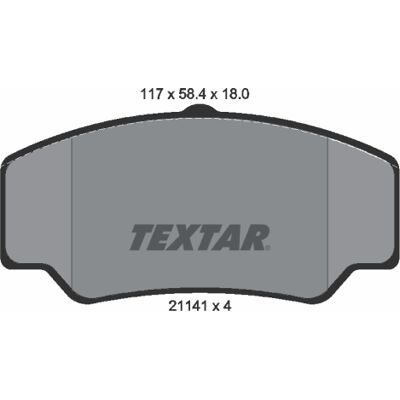Textar Ford Transit Vordere Bremsbeläge - Bremssystem Textar Ford Transit Vordere Bremsbeläge - Bremssystem