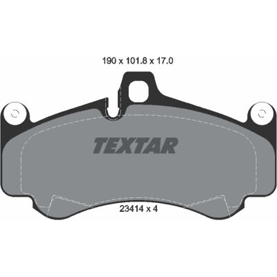 Textar Porsche 911 Bremsbeläge Satz Vorderachse Textar Porsche 911 Bremsbeläge Satz Vorderachse