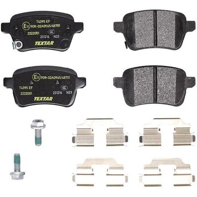 Textar Bremsbeläge Hinterachse Opel Corsa Adam - Bremsbelagsatz, Scheibenbremse Textar Bremsbeläge Hinterachse Opel Corsa Adam - Bremsbelagsatz, Scheibenbremse