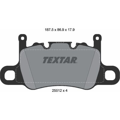 Textar Porsche 718 911 Cayman Hinterachse Scheibenbremssatz Textar Porsche 718 911 Cayman Hinterachse Scheibenbremssatz