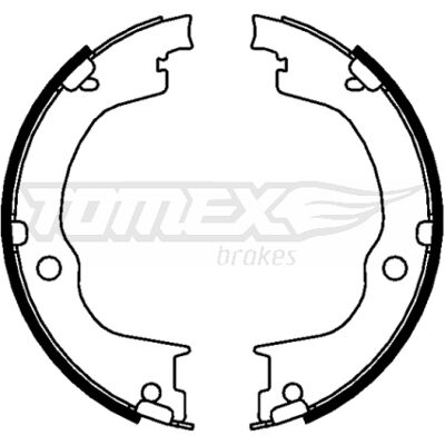 TOMEX brakes - TX 22-77 - Durchmesser 188 mm - Breite 26 mm - Bremsbackensatz TOMEX brakes - TX 22-77 - Durchmesser 188 mm - Breite 26 mm - Bremsbackensatz