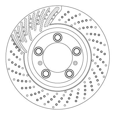 TRW DF6821S Bremsscheibe - Belüftet und perforiert 340mm TRW DF6821S Bremsscheibe - Belüftet und perforiert 340mm