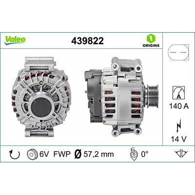 Valeo 140A Lichtmaschine - Autoteil Valeo 140A Lichtmaschine - Autoteil
