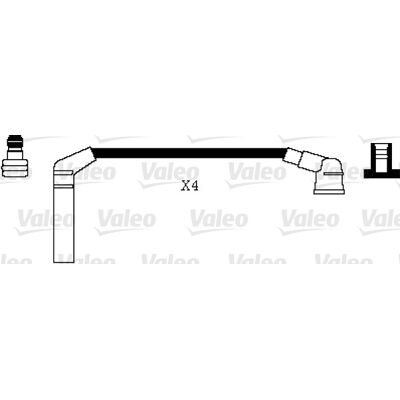 Valeo Zündkabel-Set - Widerstand, Silikon, 4m - Zündkabel-Set Valeo Zündkabel-Set - Widerstand, Silikon, 4m - Zündkabel-Set