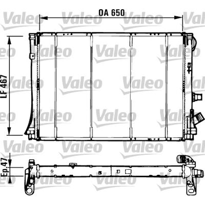 VALEO - 731529 - Aluminium - 452x650x34 - Kühler VALEO - 731529 - Aluminium - 452x650x34 - Kühler