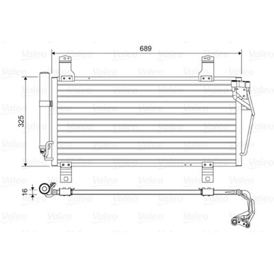 VALEO 814456 Aluminium Klimaanlagenkondensator mit Trockner - Auto Klimaanlage VALEO 814456 Aluminium Klimaanlagenkondensator mit Trockner - Auto Klimaanlage