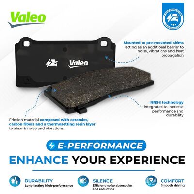 VALEO - 610344 - Toyota - OE 04465-42180 - Bremsbelag-Set VALEO - 610344 - Toyota - OE 04465-42180 - Bremsbelag-Set