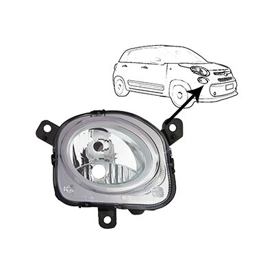 VAN WEZEL Fiat 500 Scheinwerfer - Rechts, H7 VAN WEZEL Fiat 500 Scheinwerfer - Rechts, H7