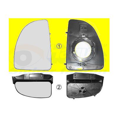 Van Wezel Modell 1747831 - Konvex Unbeheizt Links Spiegelglas Van Wezel Modell 1747831 - Konvex Unbeheizt Links Spiegelglas