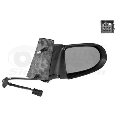 Van Wezel Opel Zafira Schwarzer beheizter elektrischer Spiegel Van Wezel Opel Zafira Schwarzer beheizter elektrischer Spiegel