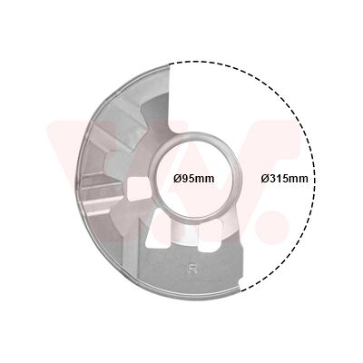 VAN WEZEL 2754372 Bremsenscheiben-Schutz - Vorderachse Rechts VAN WEZEL 2754372 Bremsenscheiben-Schutz - Vorderachse Rechts