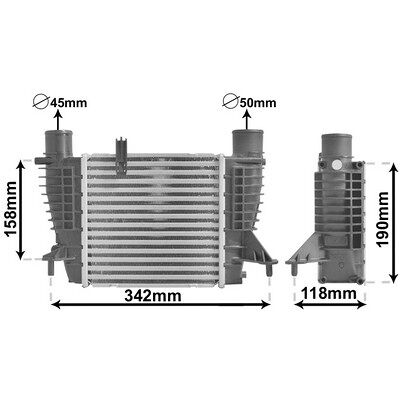VAN WEZEL Renault Clio Intercooler - Luftkühler - Intercooler für Nissan Juke, NV200, Note VAN WEZEL Renault Clio Intercooler - Luftkühler - Intercooler für Nissan Juke, NV200, Note